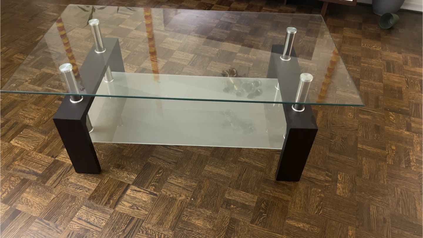 Glass Top Coffee Table - photo 2