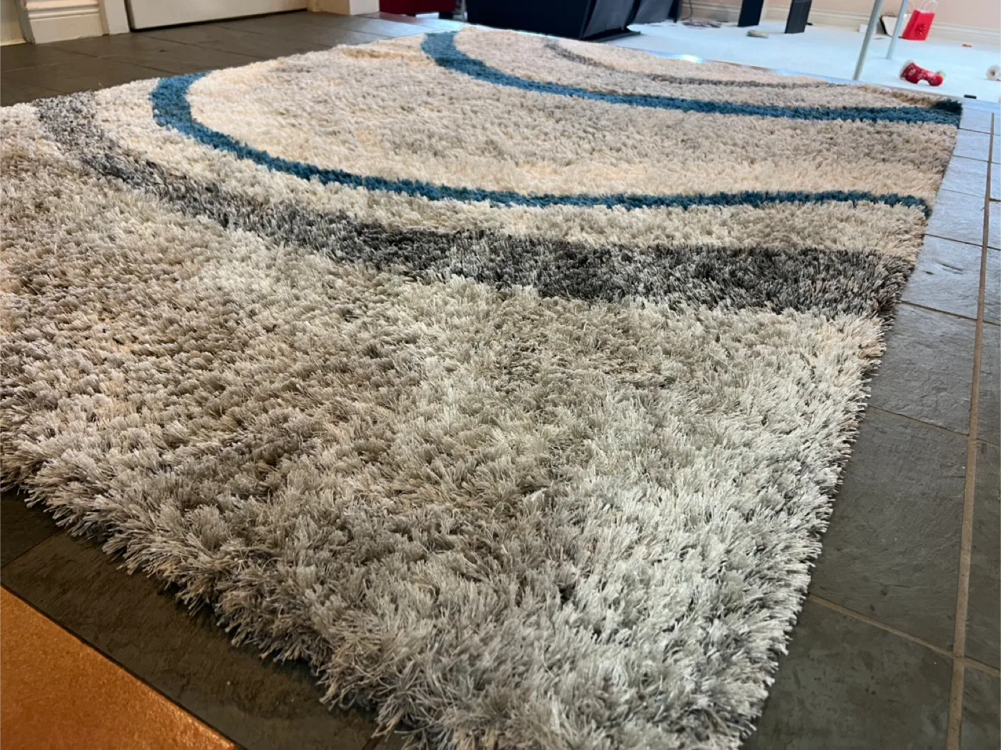 Area Rug - 235 x 160 cm - Blue, Grey, and Beige image indicator(2)