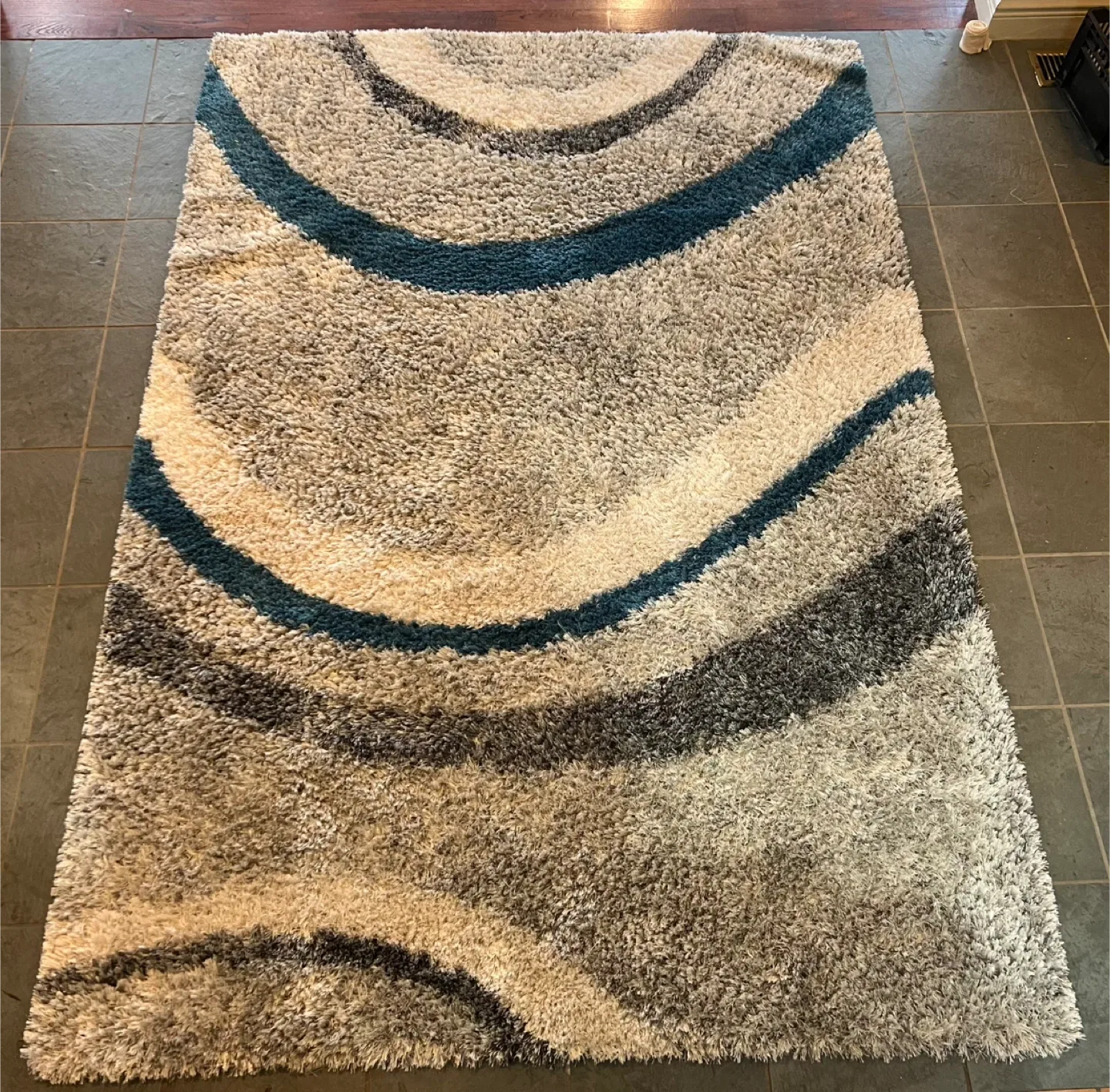 Area Rug - 235 x 160 cm - Blue, Grey, and Beige image indicator(4)