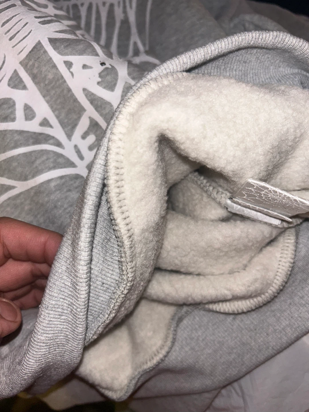 Sp5der OG Web Heather Grey Hoodie (Size L) - photo 3