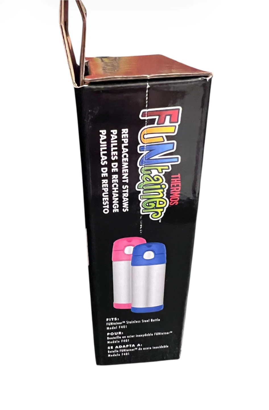 Thermos FUNtainer Bottle + Replacement Straw Pack – Brand New - photo 5