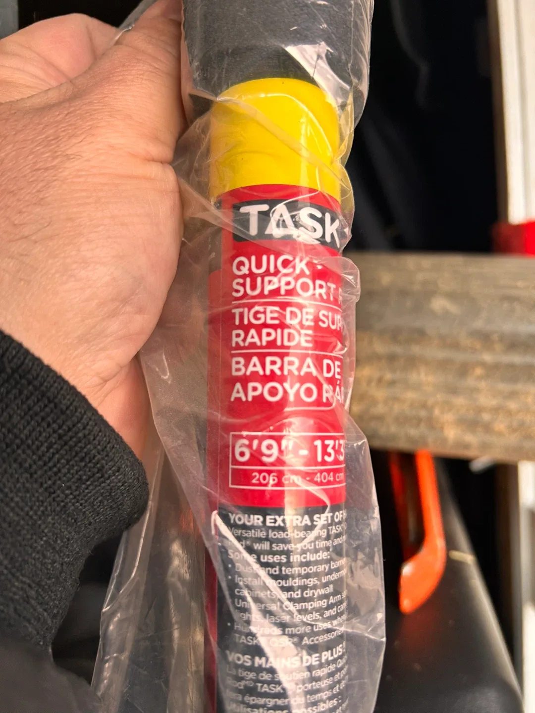 TASK Quick Support Rod 6 ft. 9-inch to 13 ft. 3-inch image indicator(5)