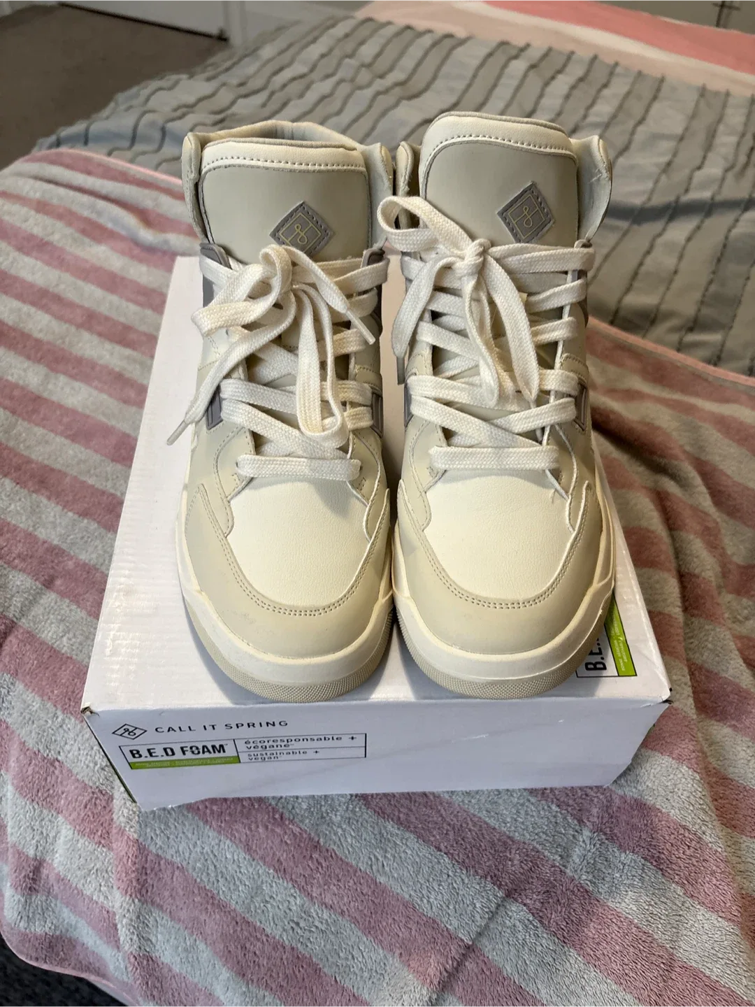 Call It Spring Vegan Leather High-Top Sneakers image indicator(2)