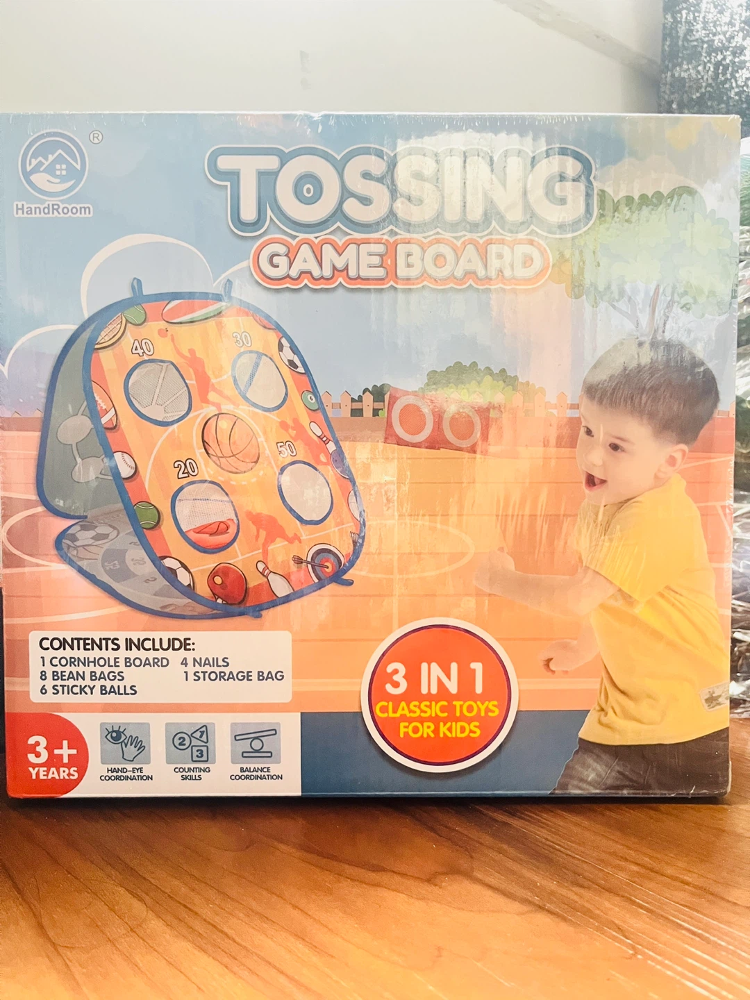 HandRoom Tossing Game Board - 3 in 1 Classic Toys