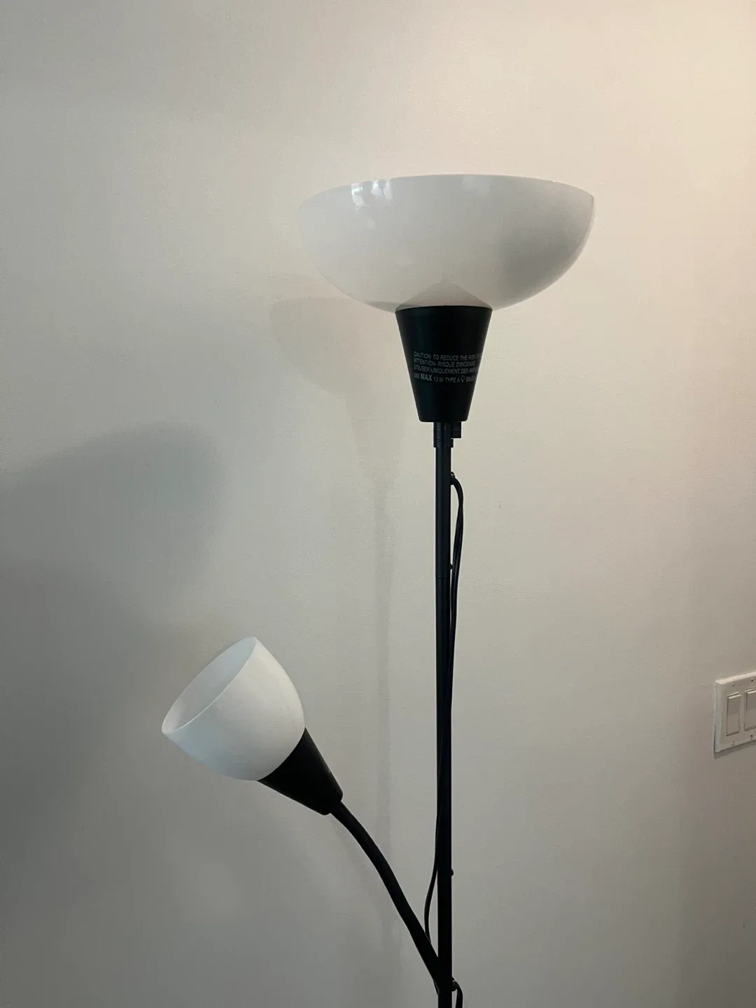 IKEA Floor Lamp with Adjustable Reading Light image indicator(2)