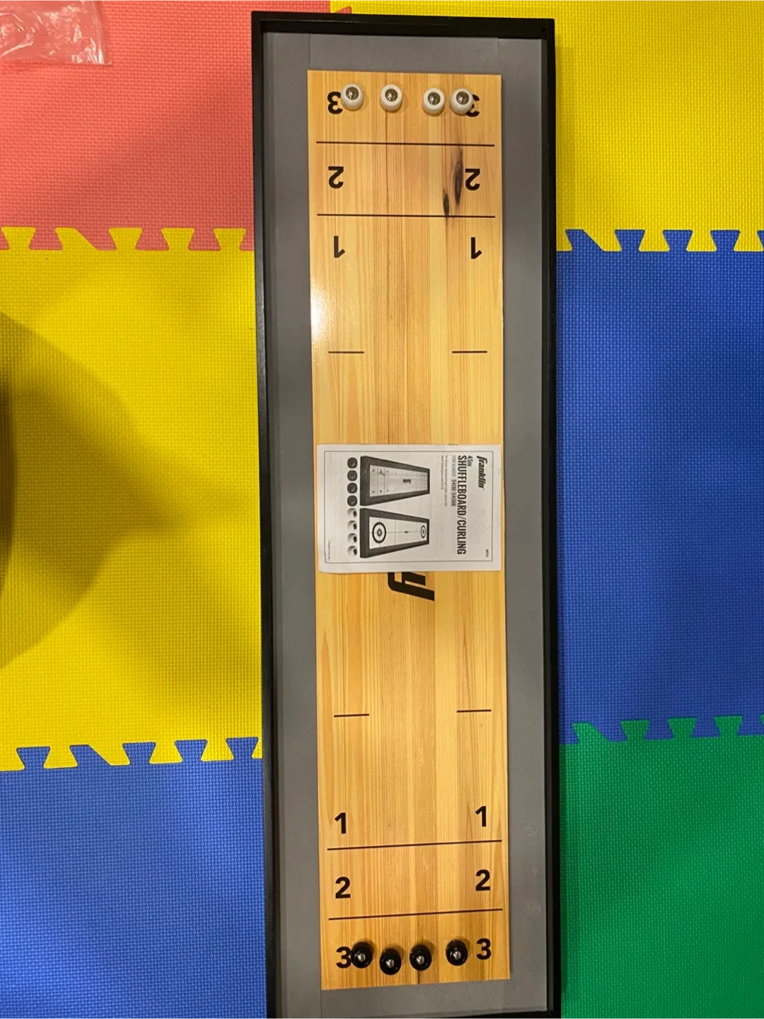 Franklin Sports 2-in-1 Shuffleboard Curling Game image indicator(3)