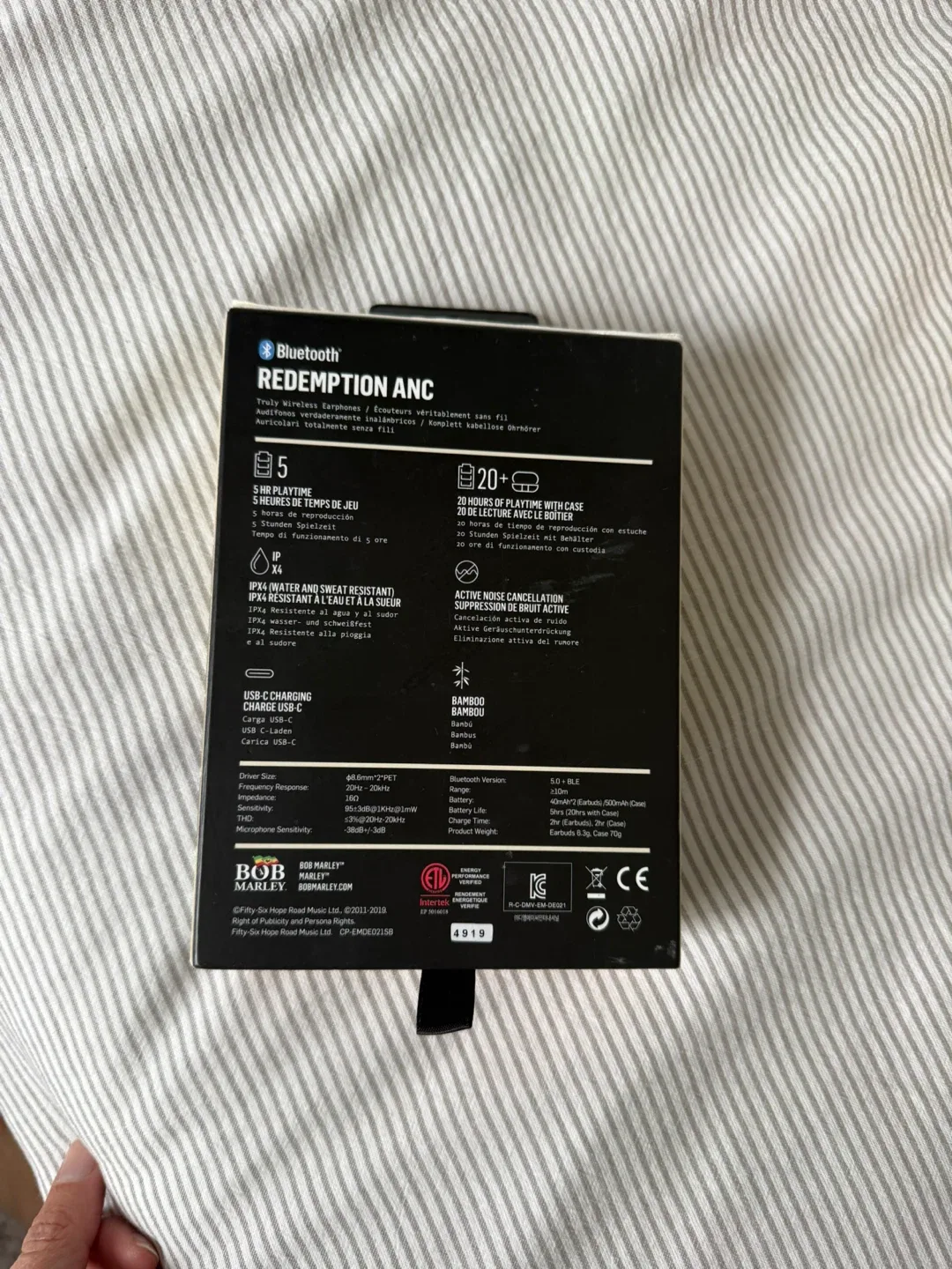 Brand New Sealed House of Marley Wireless Earphones image indicator(3)