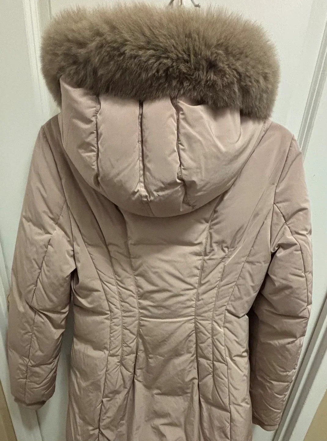 Sisley Padded Down Coat with Fur Hood image indicator(3)