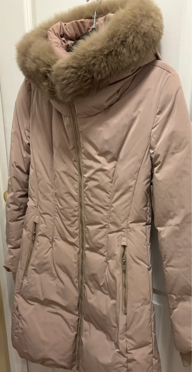 Sisley Padded Down Coat with Fur Hood image indicator(4)