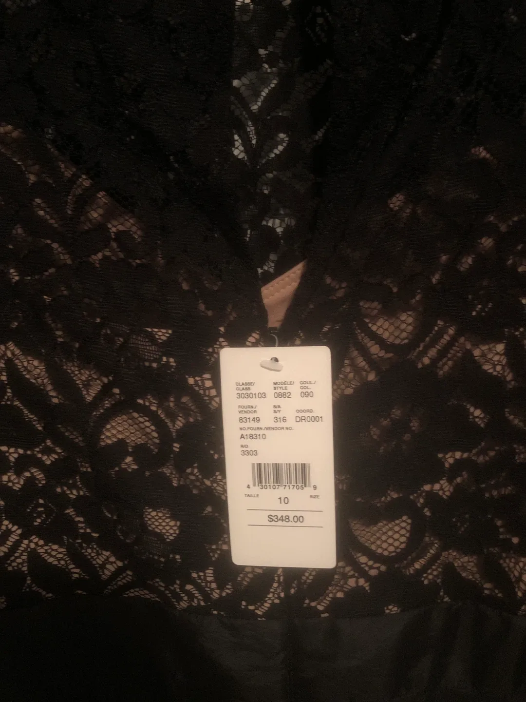 Laura Black Lace Dress - Size 10 image indicator(5)