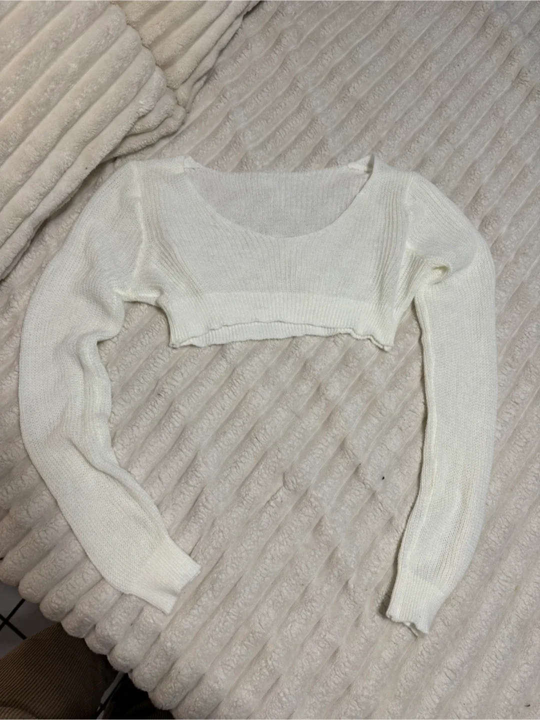 Super Cropped Knit Sweater