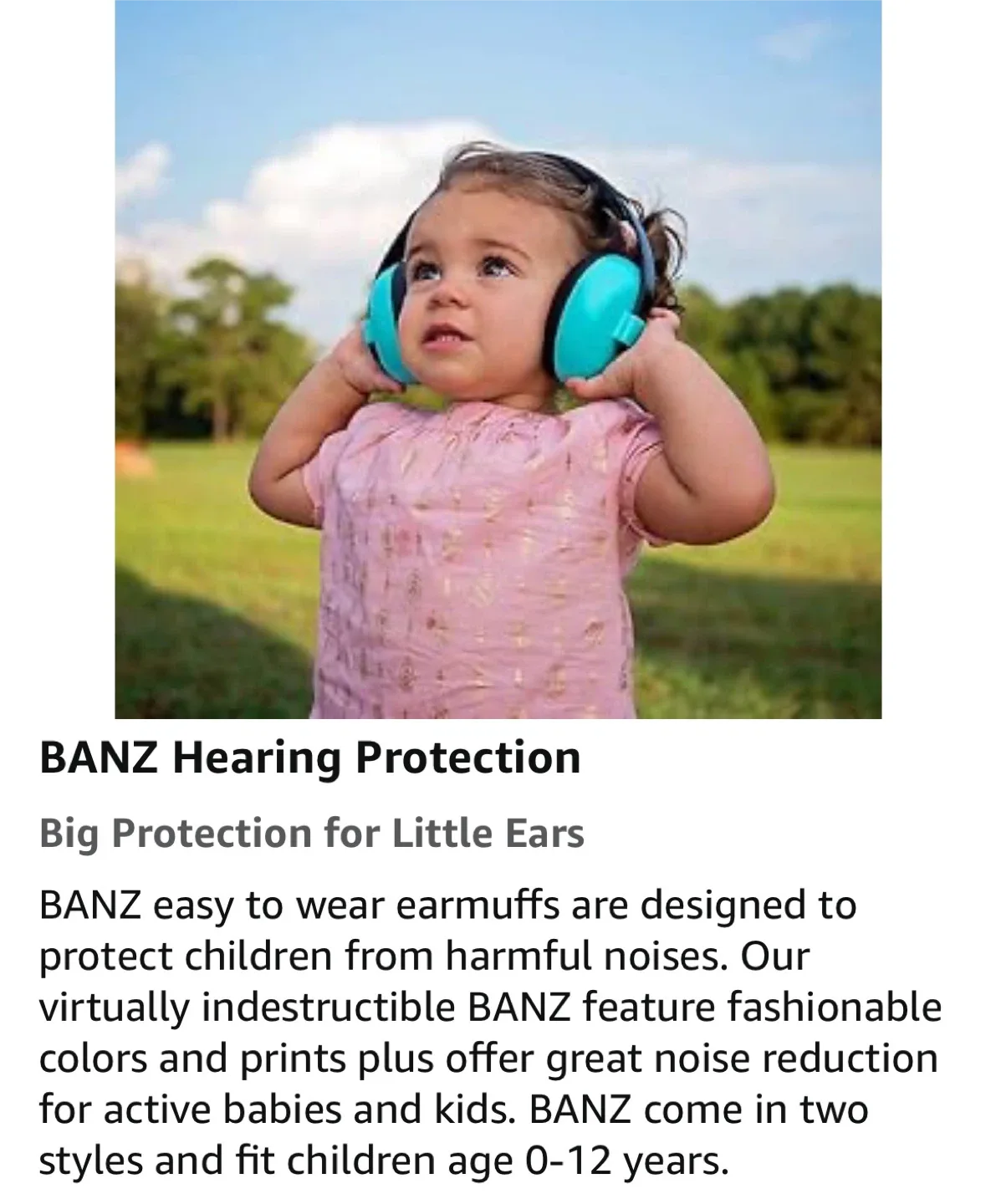 BANZ Kids Hearing Protection Earmuffs – orange image indicator(3)