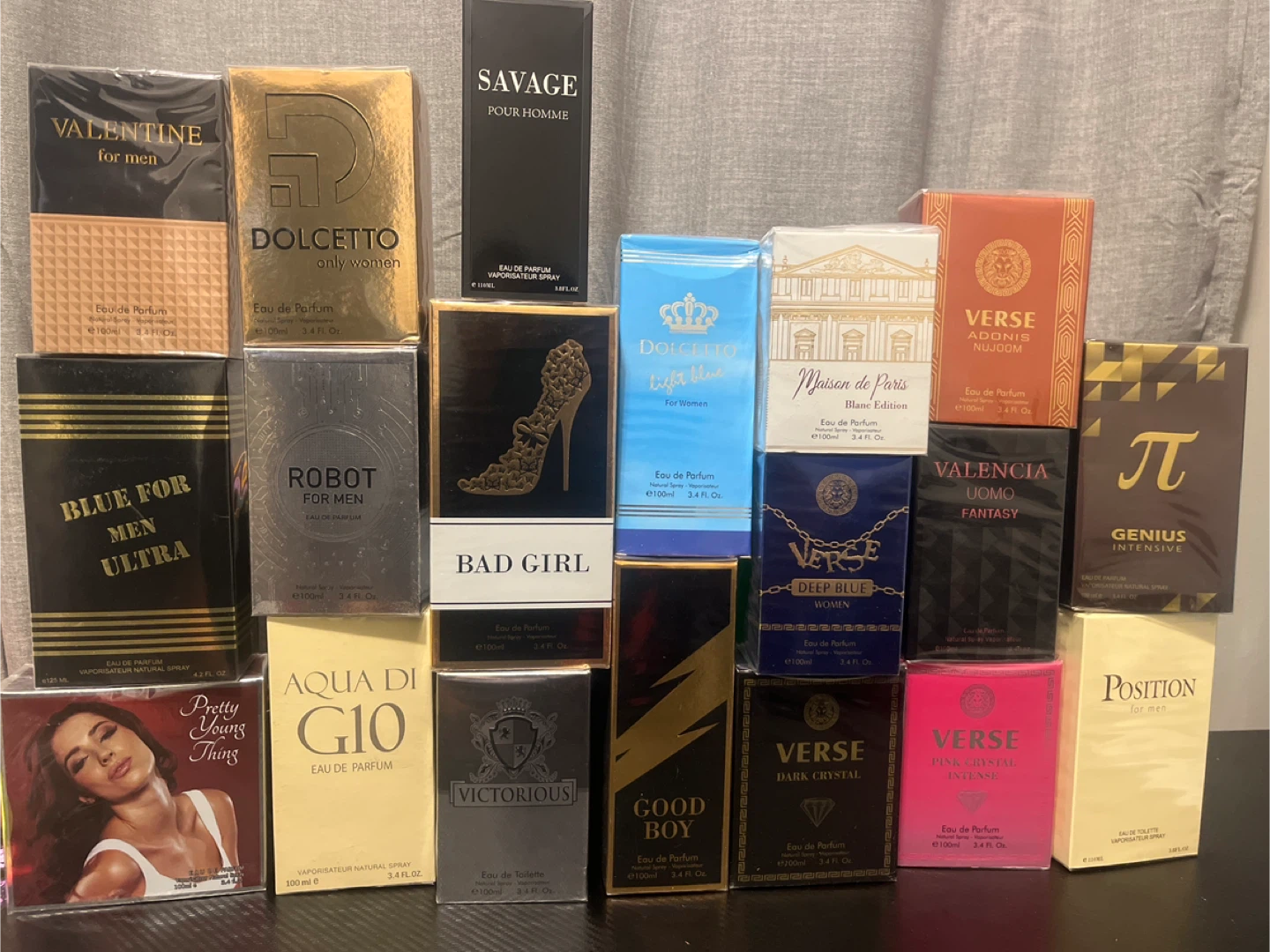 Assorted Perfumes: Valentine, Savage, Dolcetto, & More
