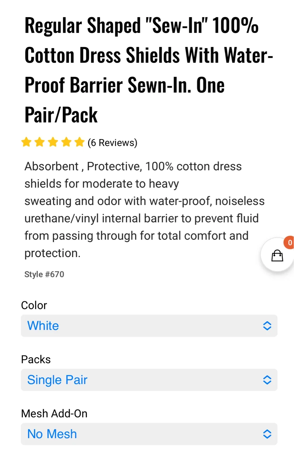 Kleinert's Dress Shields - New in Package image indicator(3)