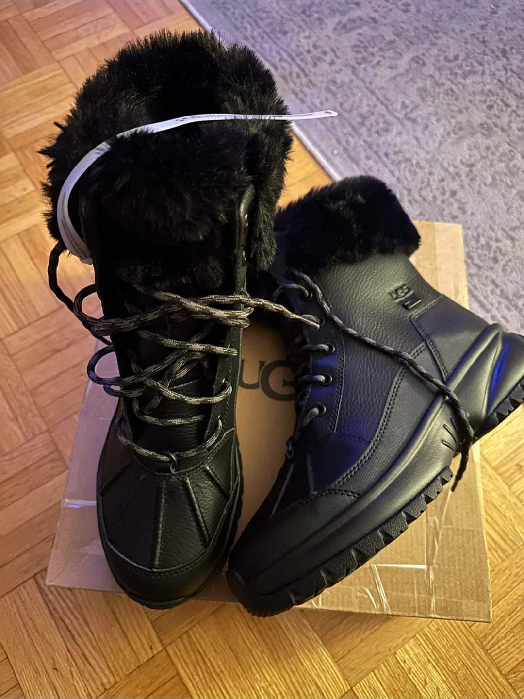 UGG Women's Adirondack III Black Boots image indicator(6)