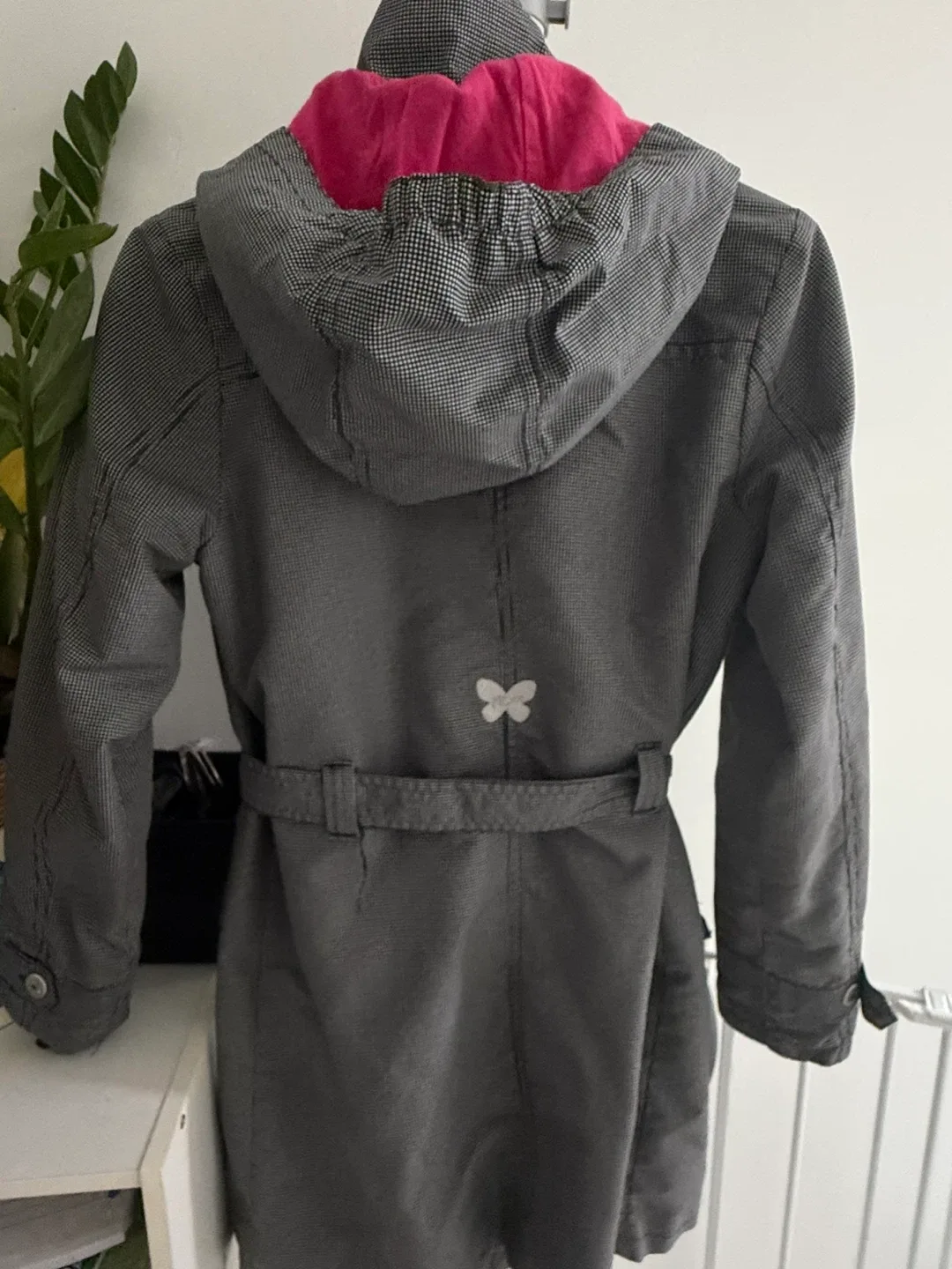 MEXX Grey & White Patterned Coat - Size 11-12 image indicator(5)