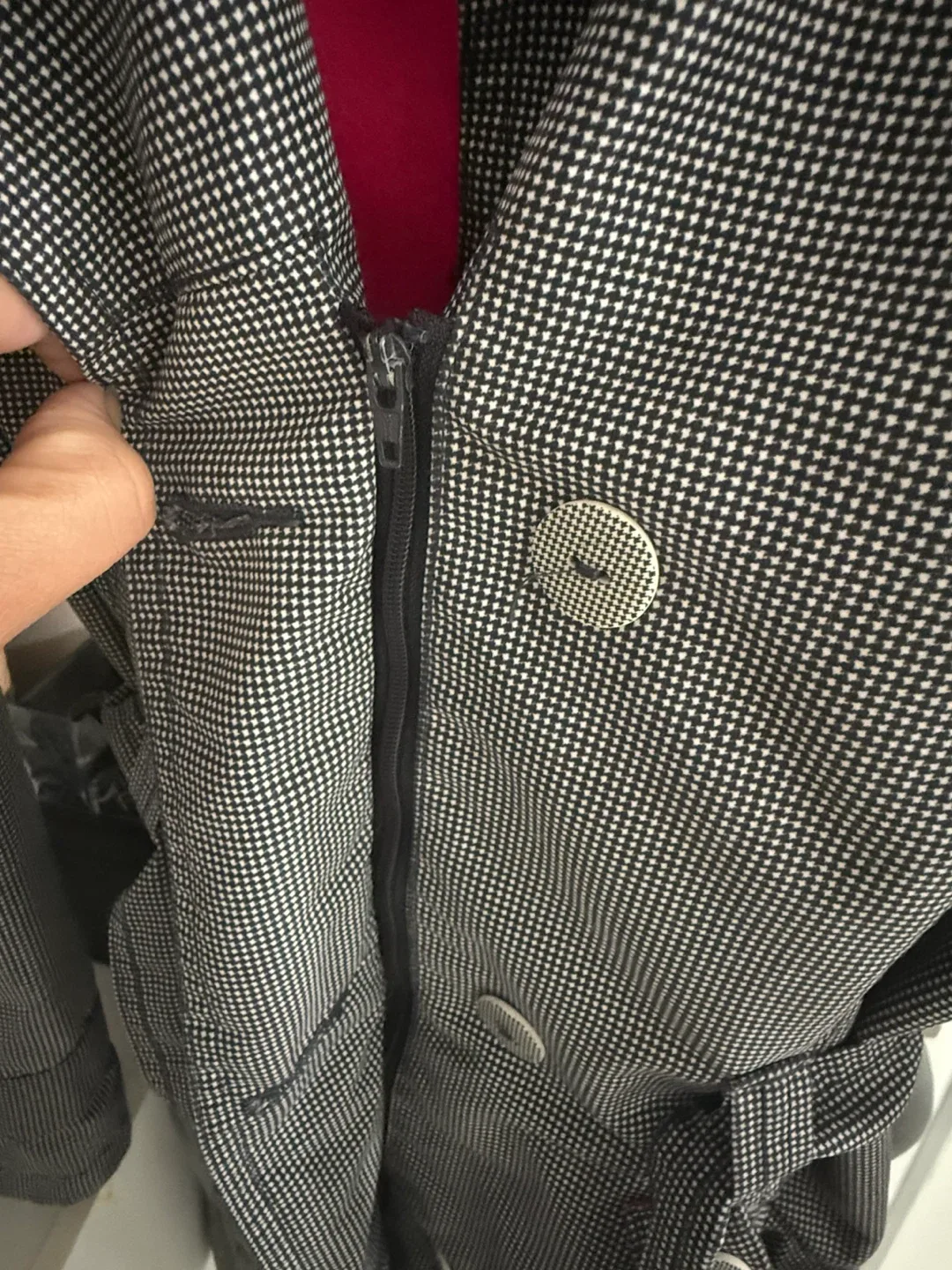 MEXX Grey & White Patterned Coat - Size 11-12 image indicator(2)