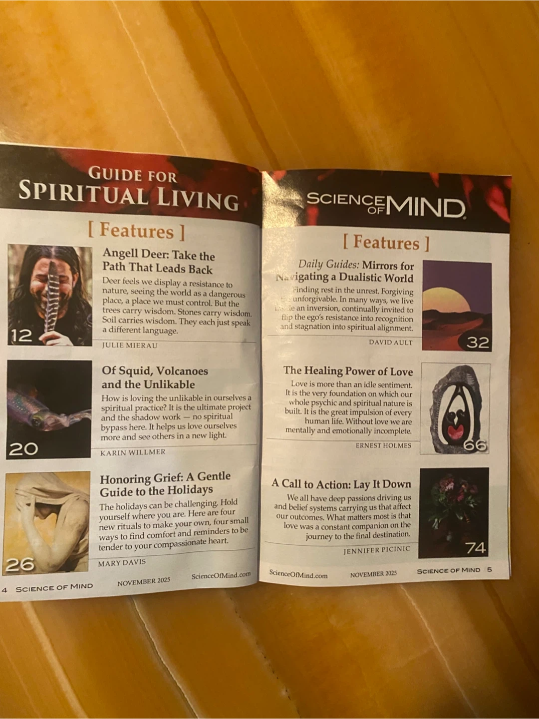 Not Scientology Science of Mind Magazine November 2025 - photo 2