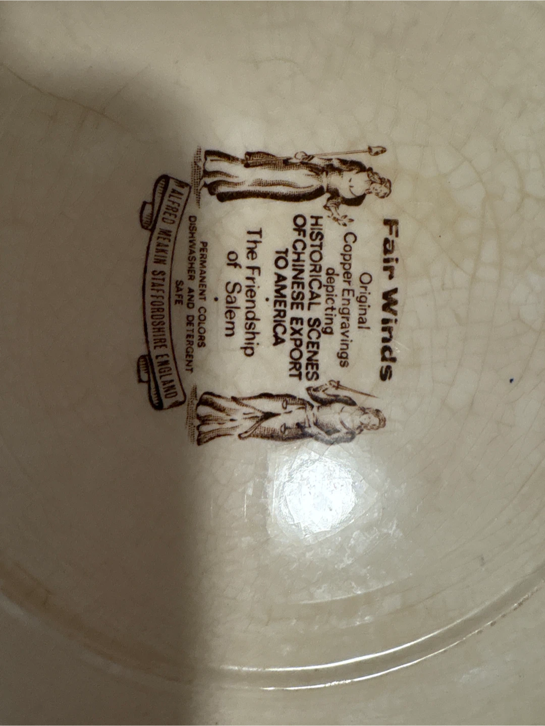 Fair Winds Plate - Alfred Meakin Staffordshire England - photo 4