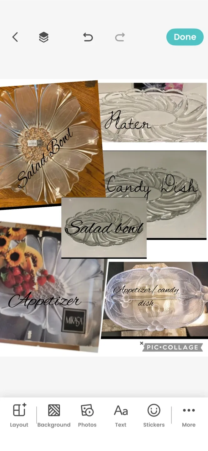 Mikasa Glass ware