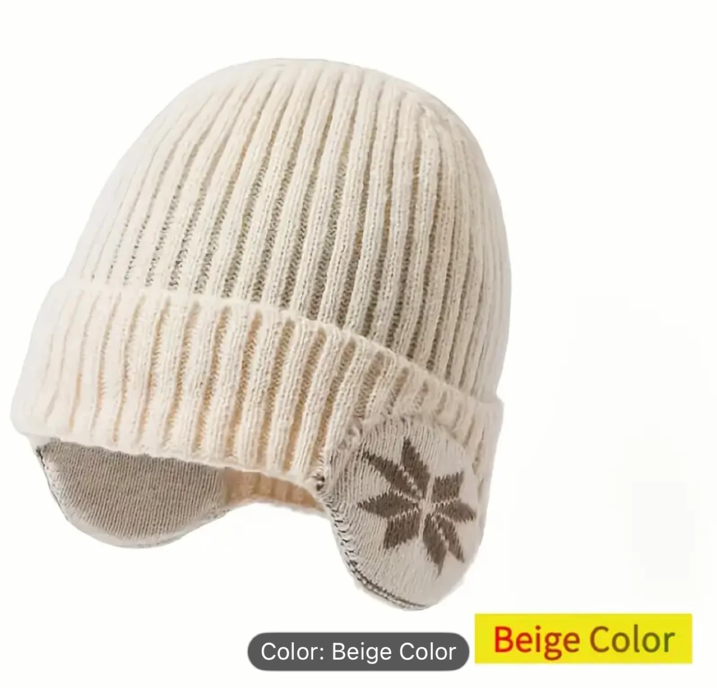 Unisex Winter Beanie Hat with Ear Flaps - photo 4