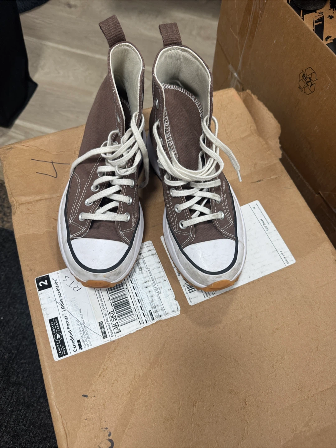 Converse Run Star Hike High Chocolate Size  8