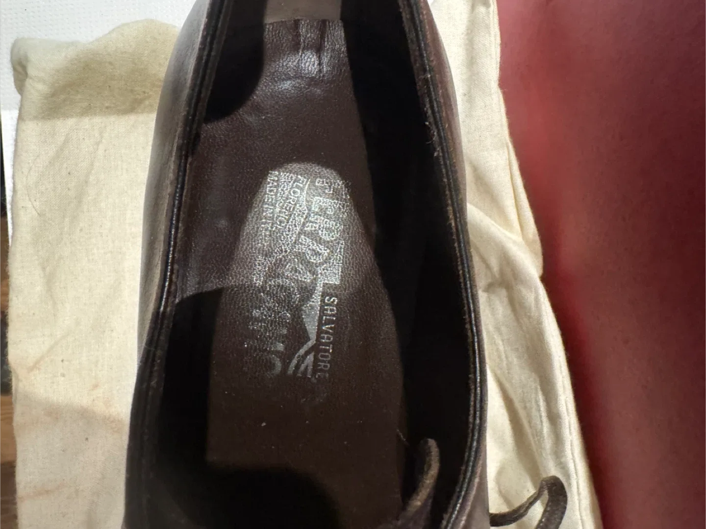 Salvatore Ferragamo Leather Dress Shoes - Size 12 EE image indicator(5)