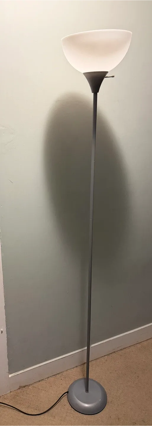 2 Floor Lamps with white bulb