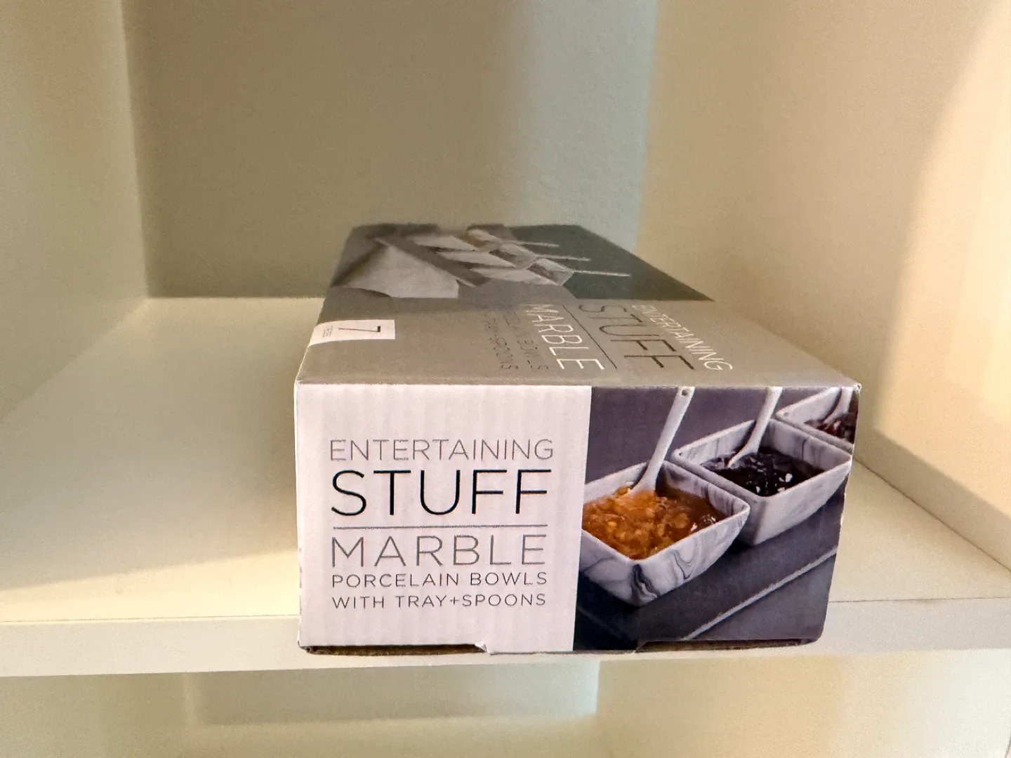 Holiday Gift-Entertaining Stuff Marble Bowls w/Tray & Spoons image indicator(3)