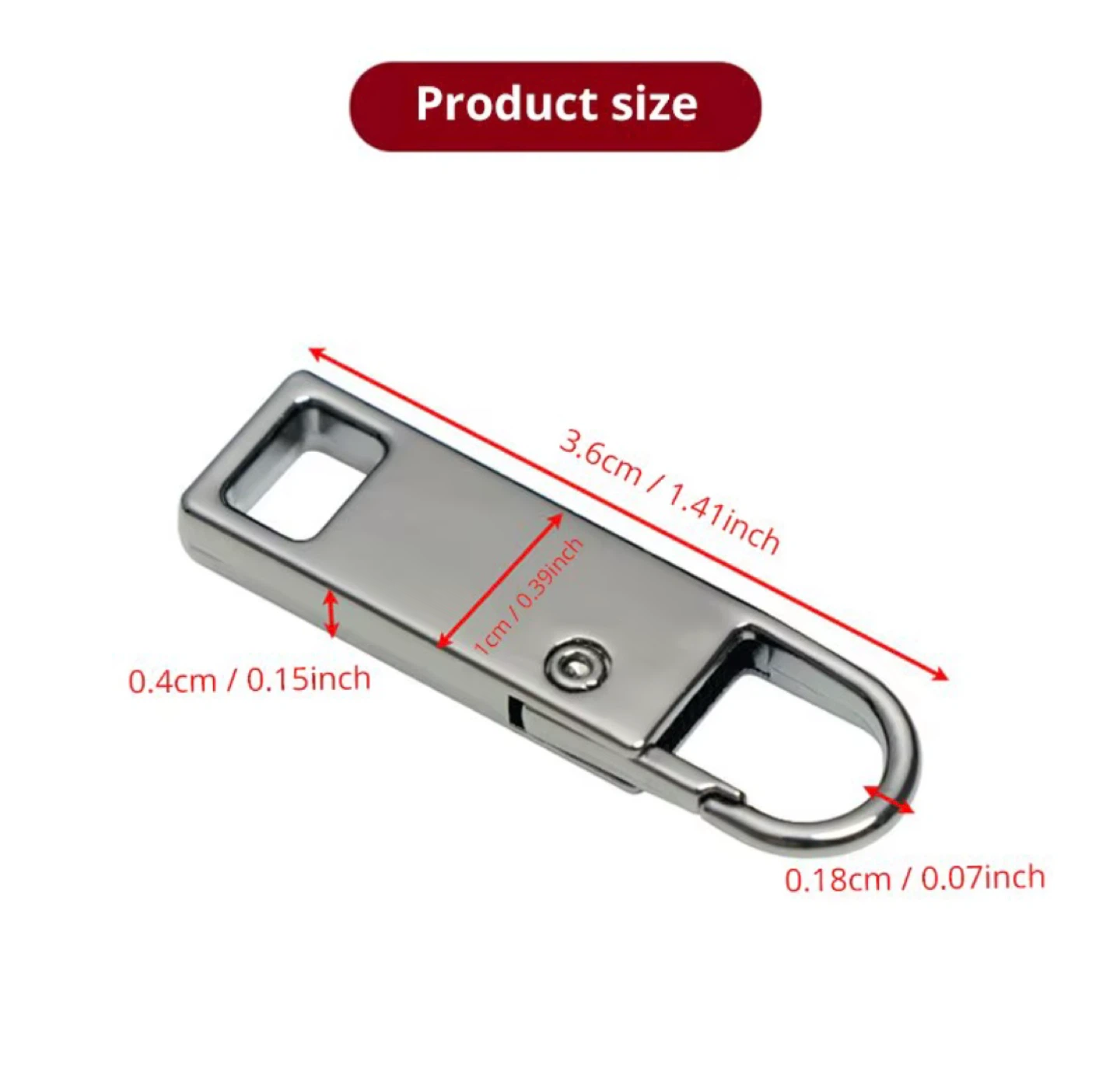 4pc detachable zipper pull - photo 2