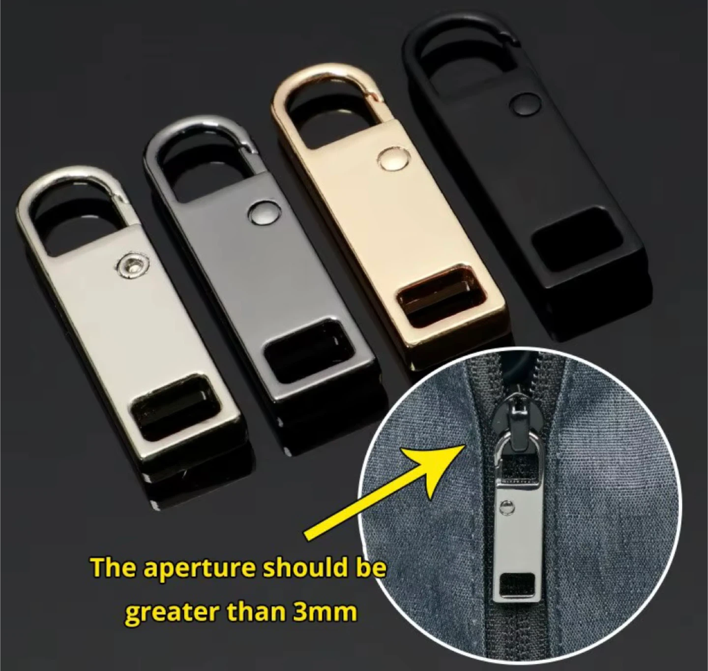 4pc detachable zipper pull - photo 3