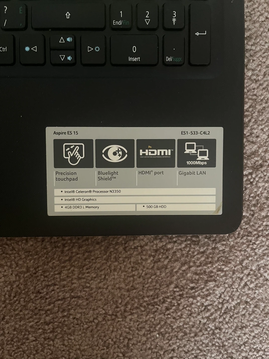 Acer Aspire ES 15 Laptop - photo 2