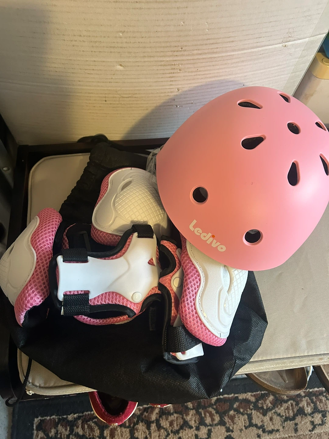 Kids helmet and accessories.