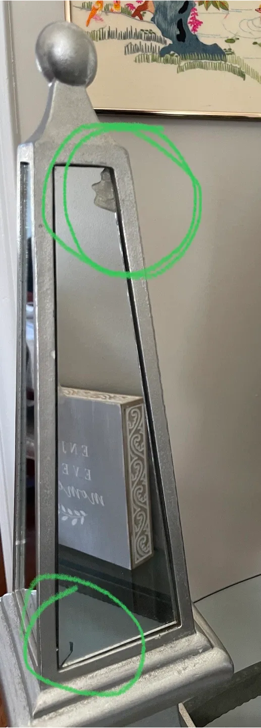 Set of 3 Staging items Decorative Silver Tabletop Ornaments image indicator(3)