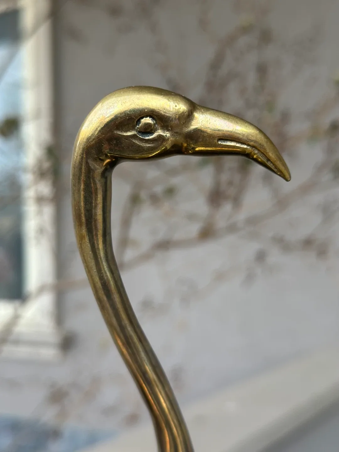 Vintage Brass MCM Herons on marble 1980 Dolbi Cashier rare art image indicator(3)