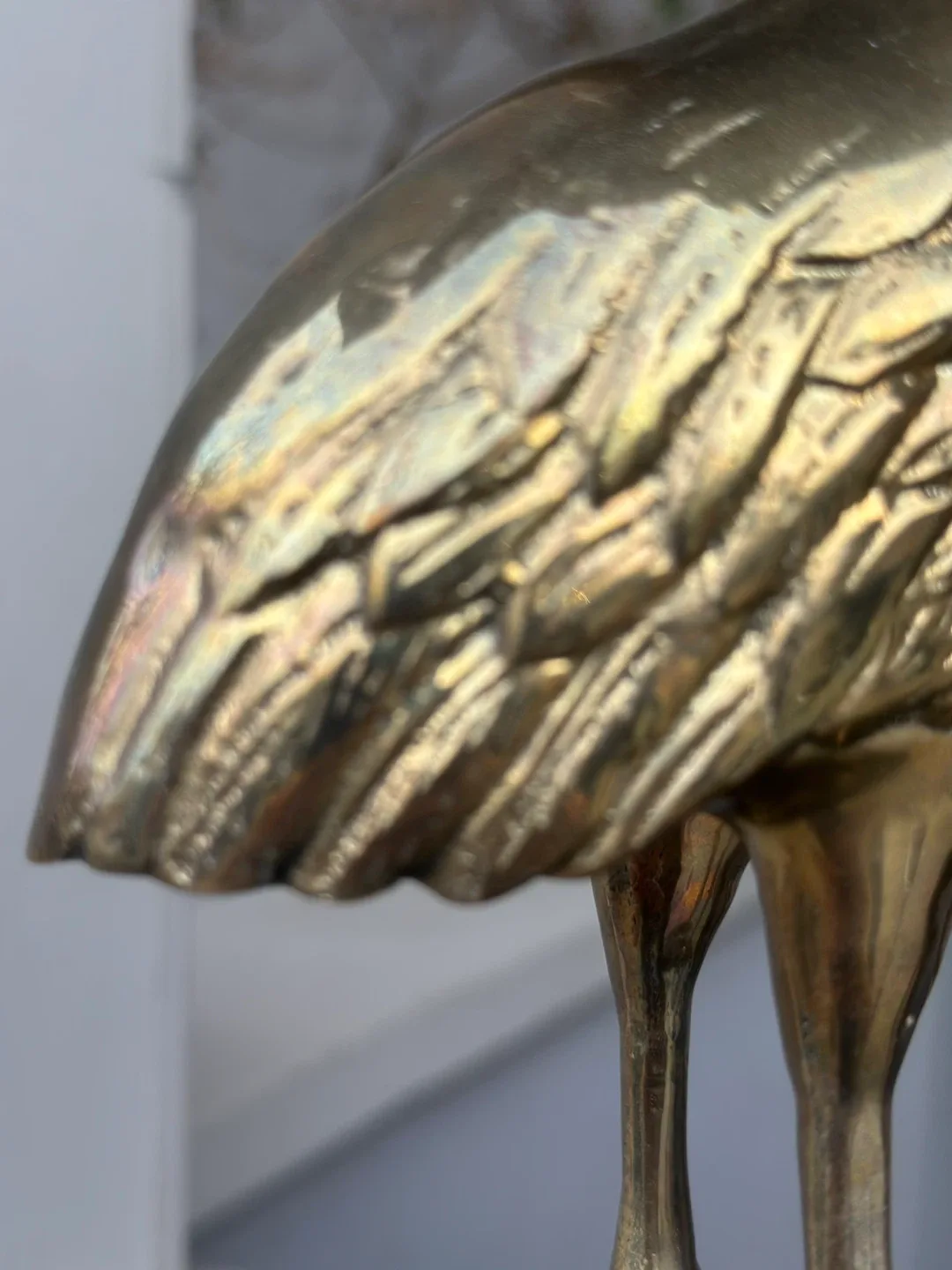 Vintage Brass MCM Herons on marble 1980 Dolbi Cashier rare art image indicator(8)