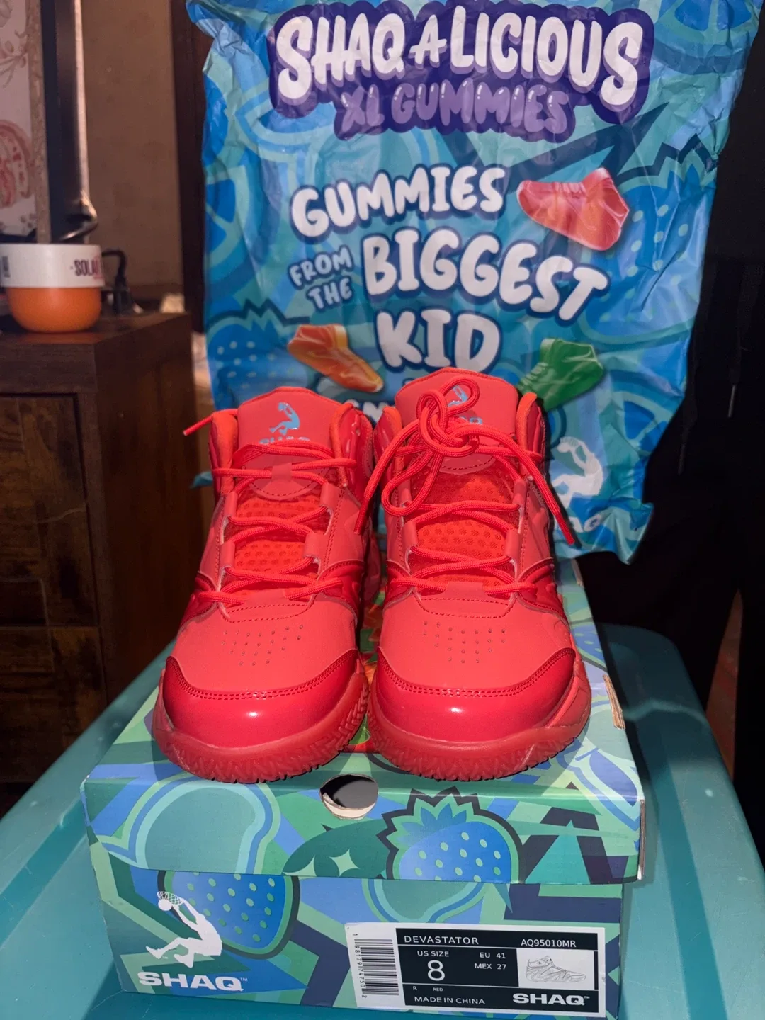 Shaq Devastator Red Sneakers - US Size 8