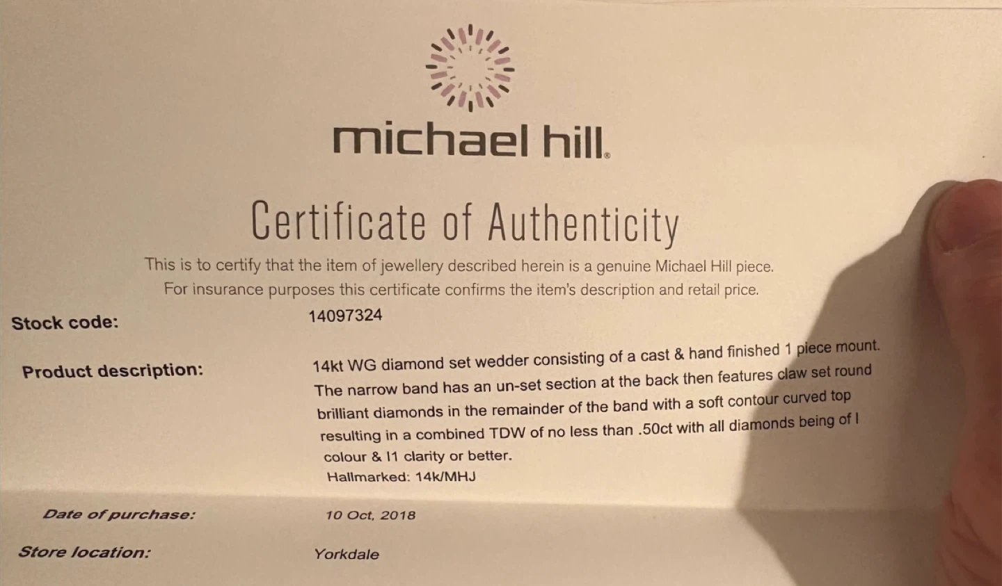 Michael Hill 18K  WG Diamond Wedding Set - photo 5