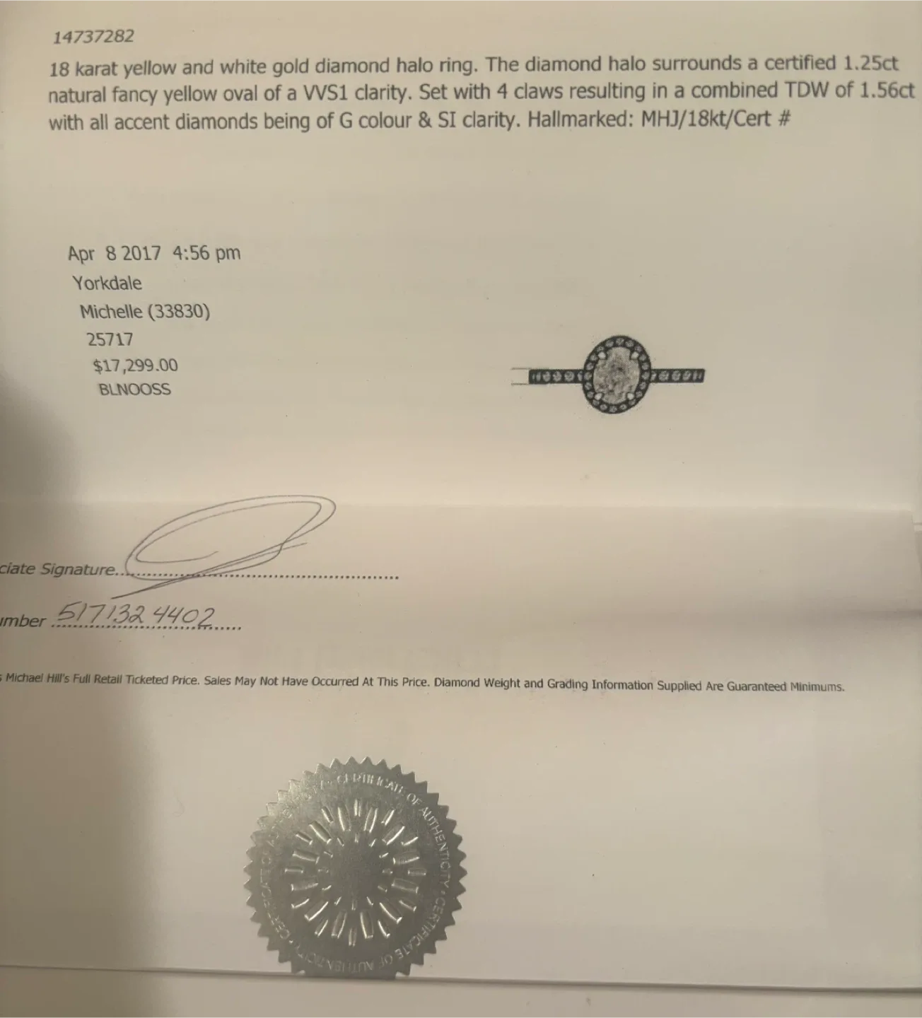 Michael Hill 18K  WG Diamond Wedding Set image indicator(4)