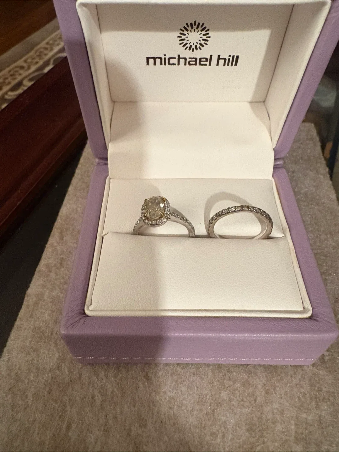 Michael Hill 18K  WG Diamond Wedding Set image indicator(2)