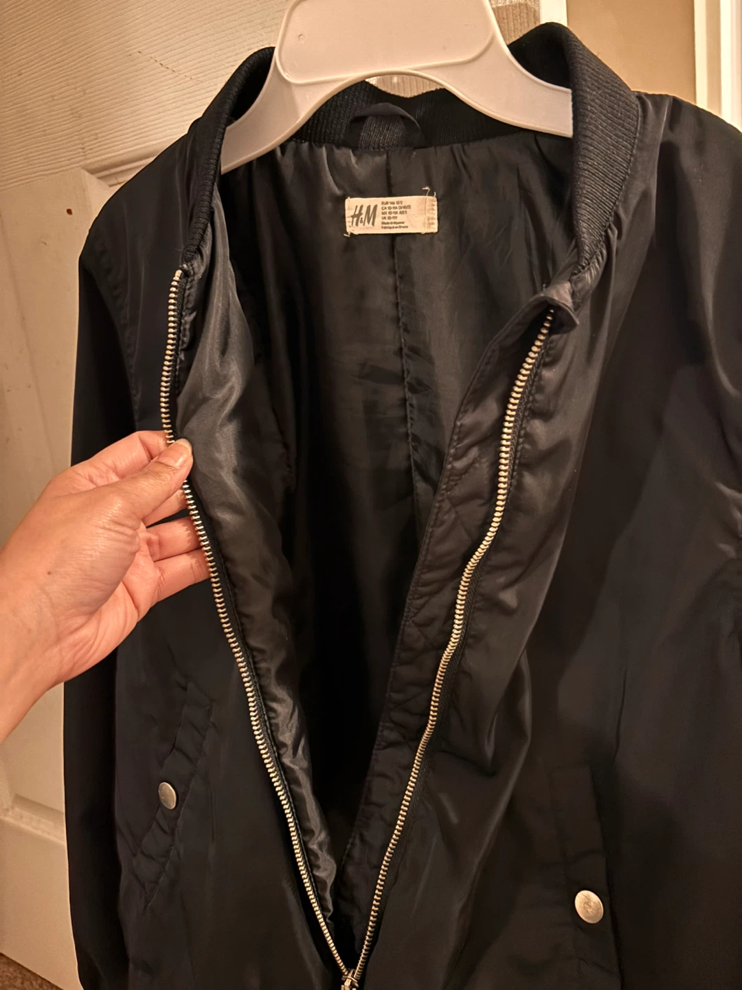 H&M kids Black Bomber Jacket - photo 2