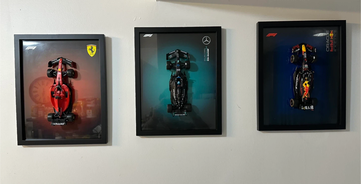 Formula 1 (F1) framed art with car - photo 3