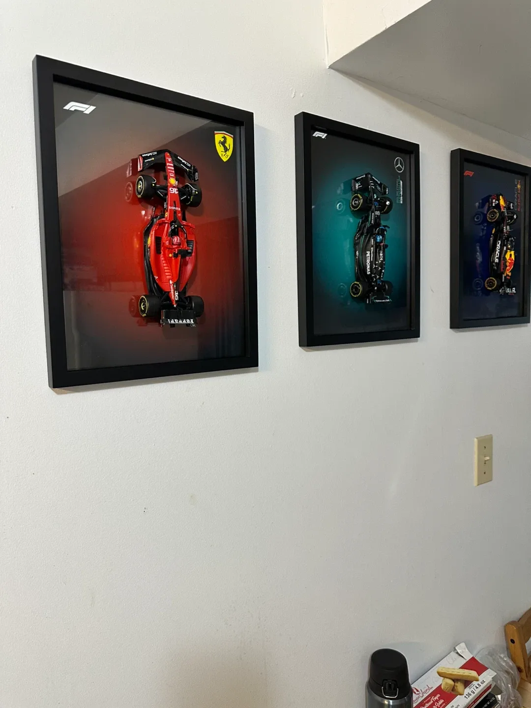 Formula 1 (F1) framed art with car image indicator(2)