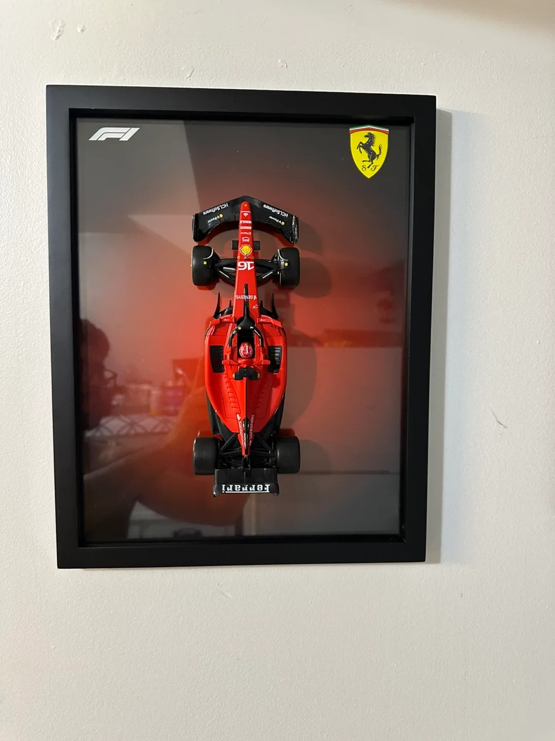 Formula 1 (F1) framed art with car image indicator(7)