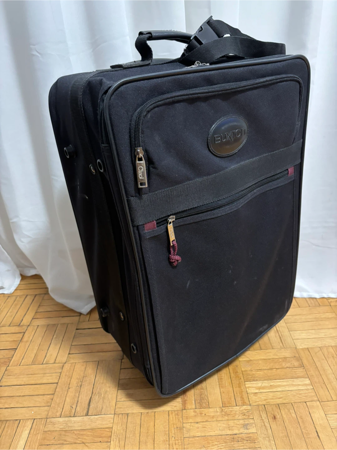 Buxton Black Rolling Suitcase - photo 2