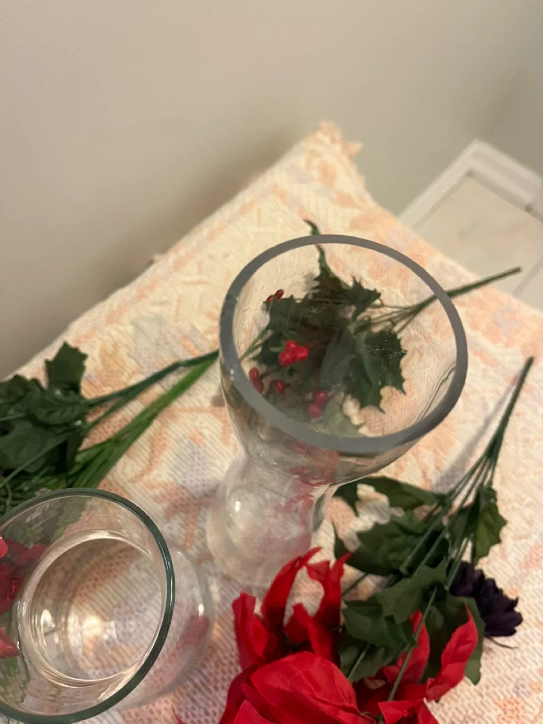 Two Clear Glass Vases image indicator(5)