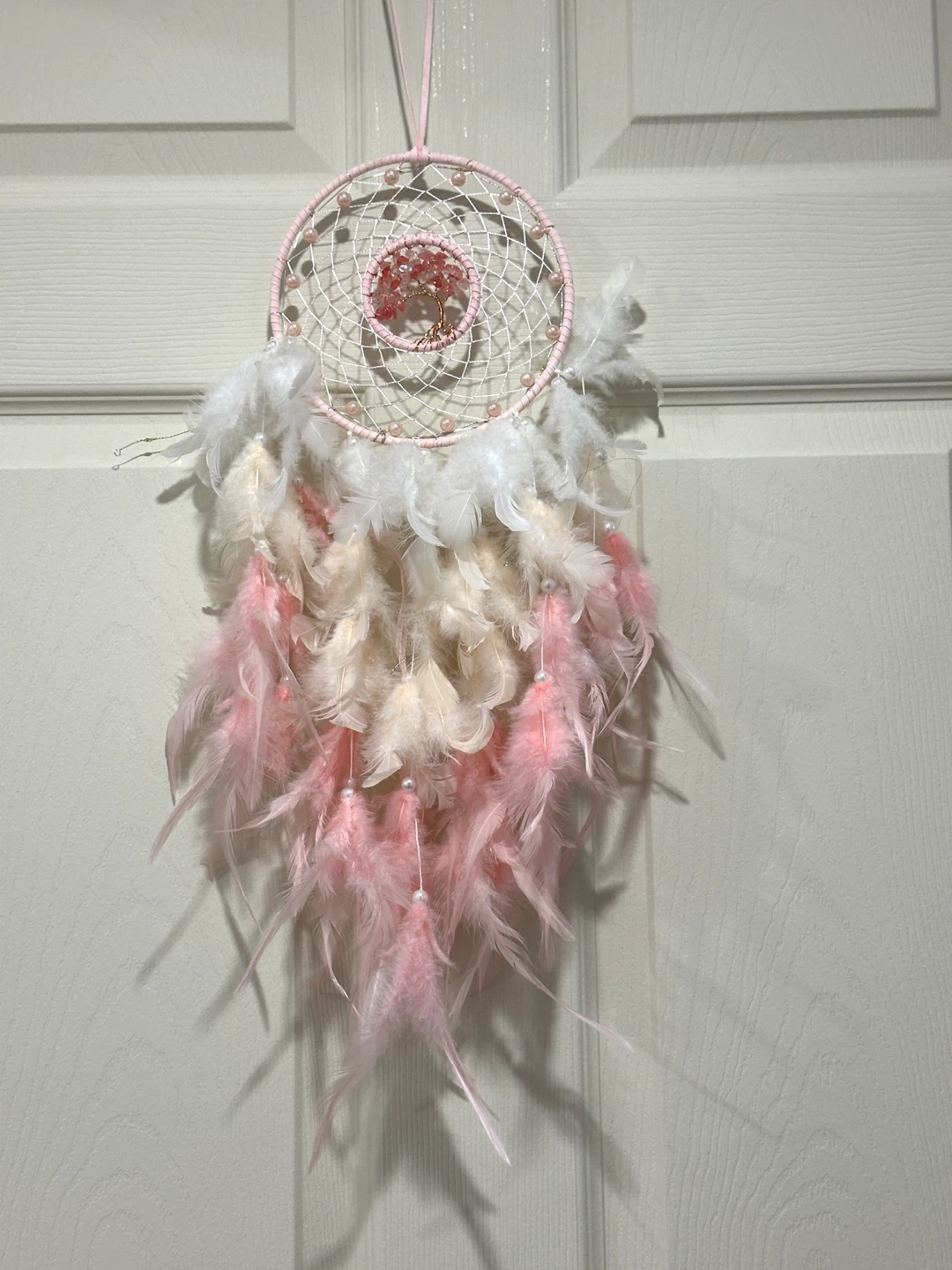 Pink Dream Catcher with Lights