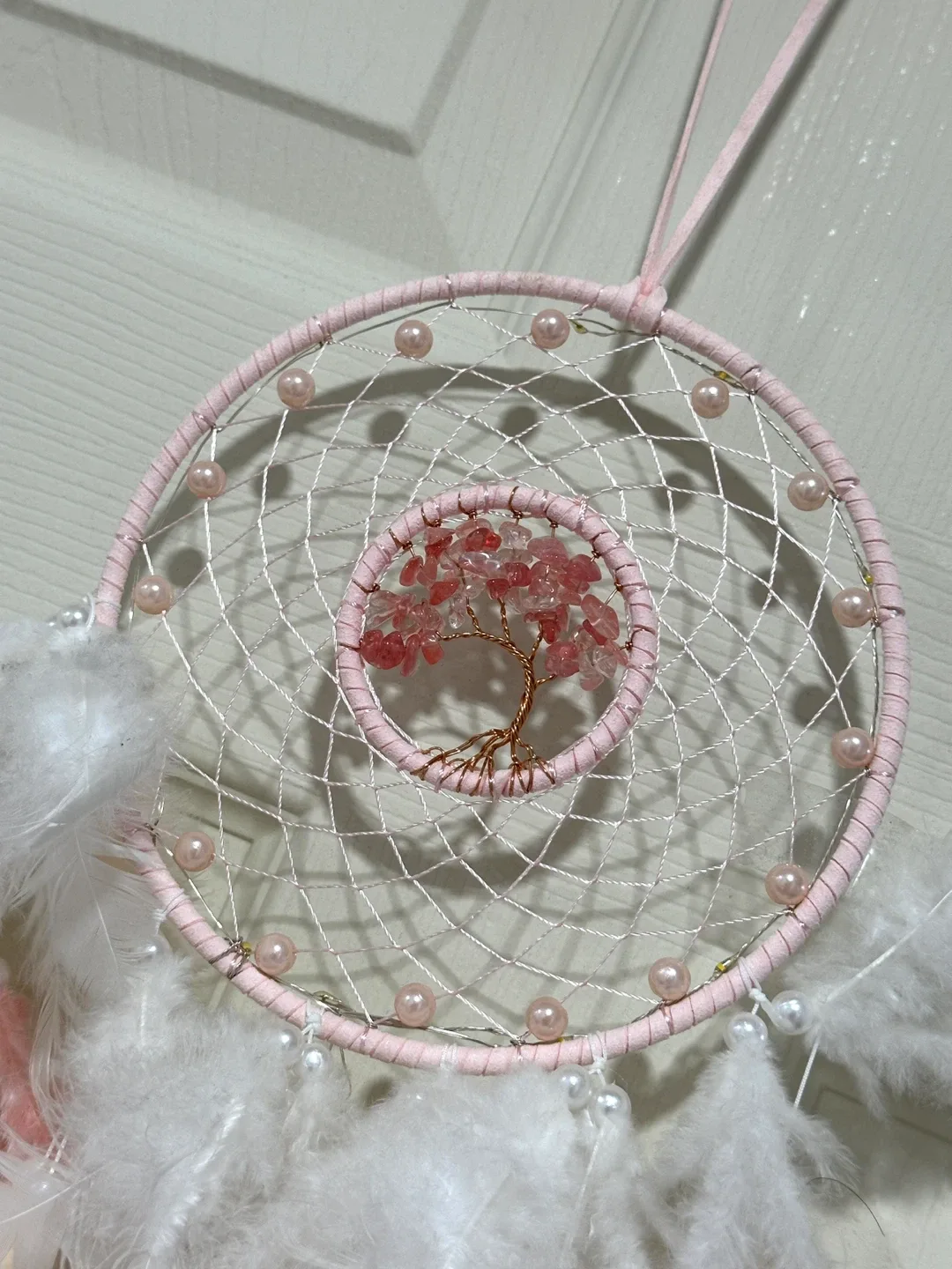 Pink Dream Catcher with Lights image indicator(2)
