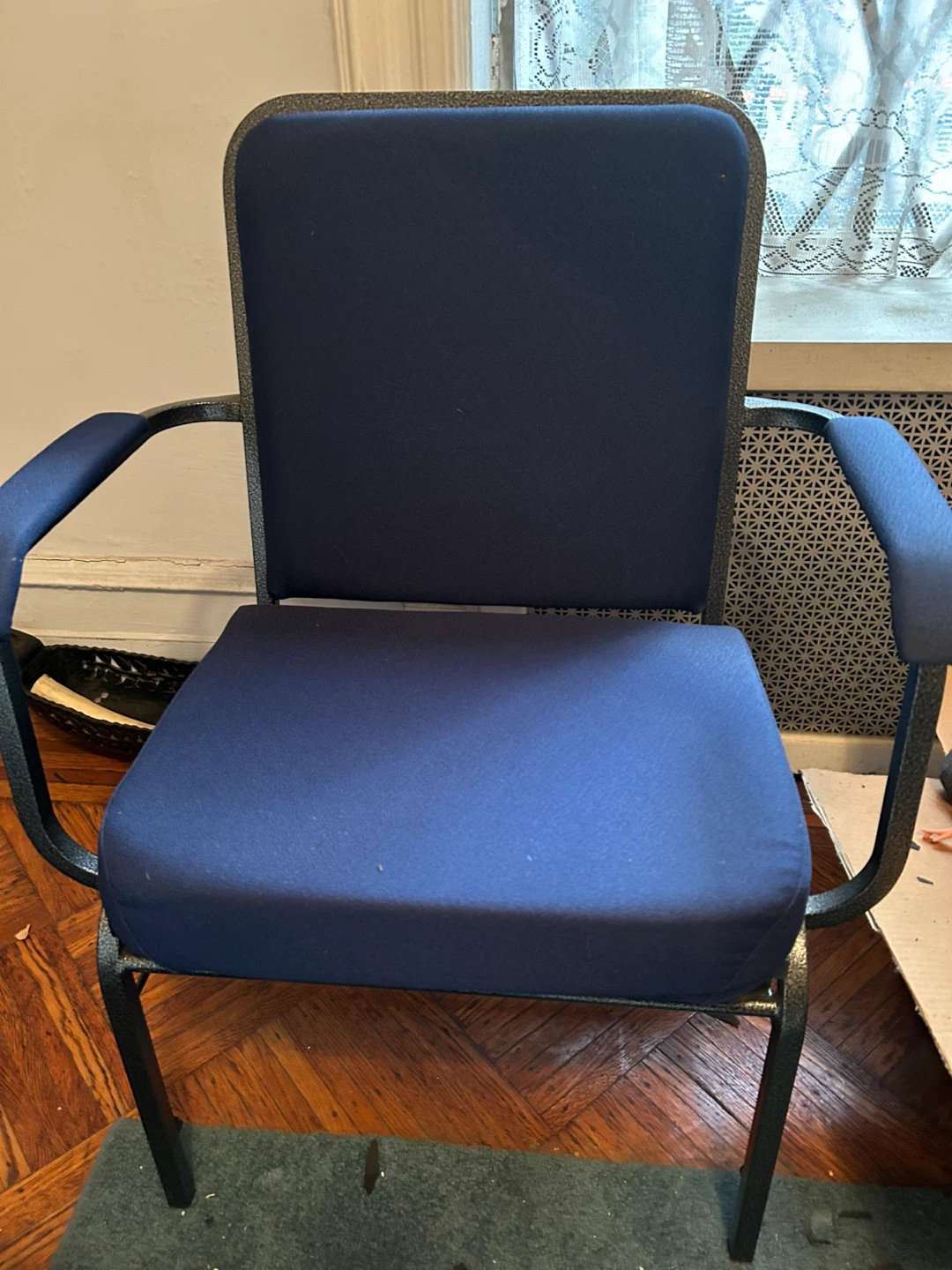 Blue Upholstered Armchair