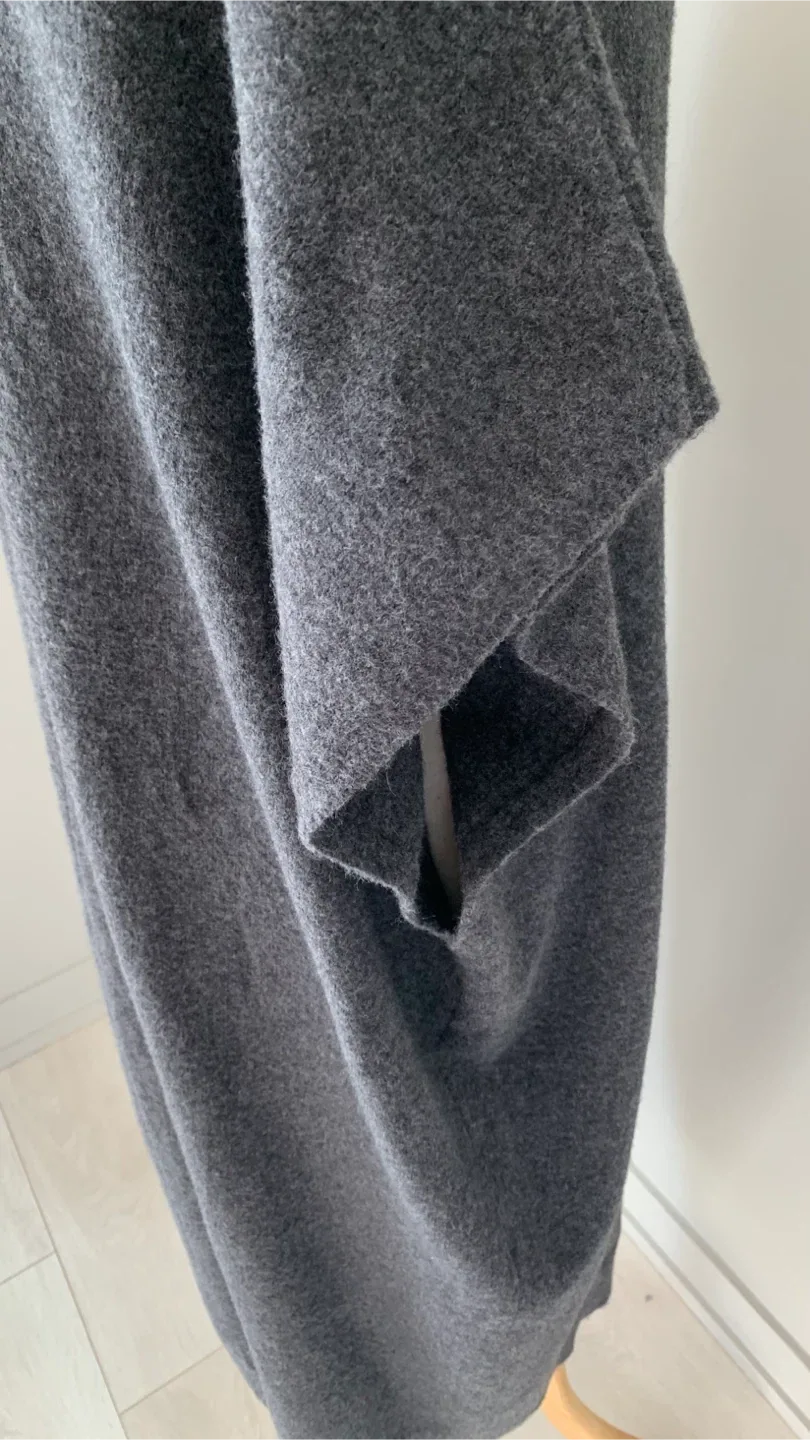 Zara Grey Soft Wool like Cardigan Oversized L image indicator(6)